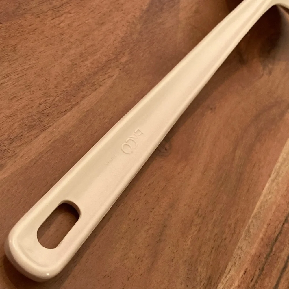 Vintage Ekco Cream Solid Plastic Kitchen Spoon